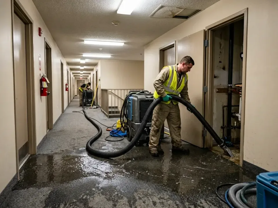 multi-unit-apartment-hallway-f-005 — frequently asked questions, Emergency Burst Pipe Water Extraction & Removal in Hallowel…